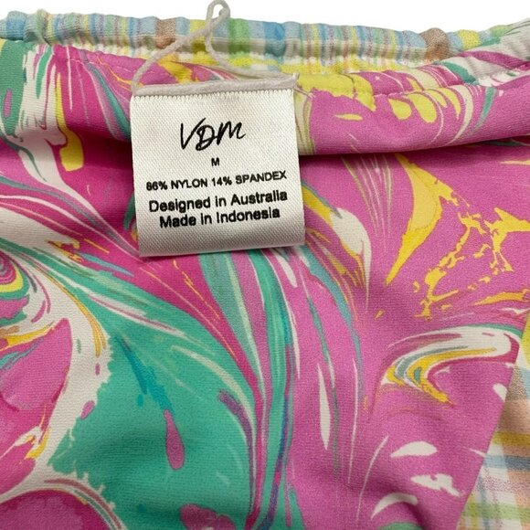 VDM Reversible Ziggy Sorbet Marble Tartan Pastel Bikini Bottom Medium NWT‎ - Picture 10 of 10